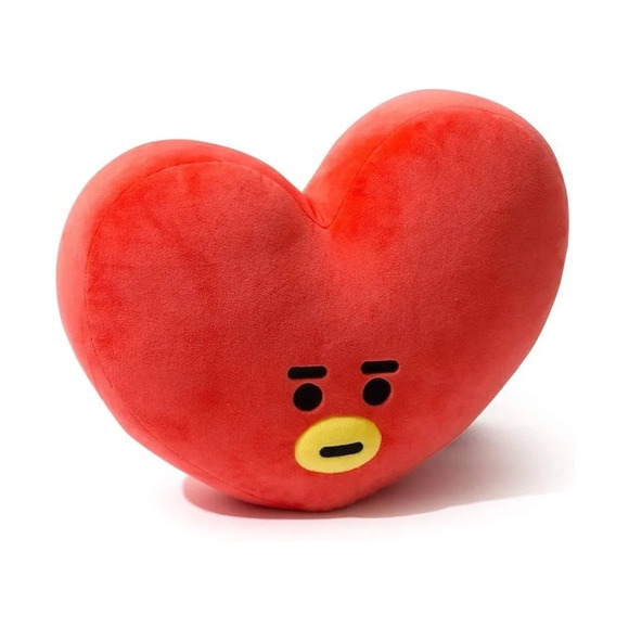 NWT ❤️ BT21 BTS Large Tata Plushies Red Heart Stuffed Animals Plush - Picture 5 of 14